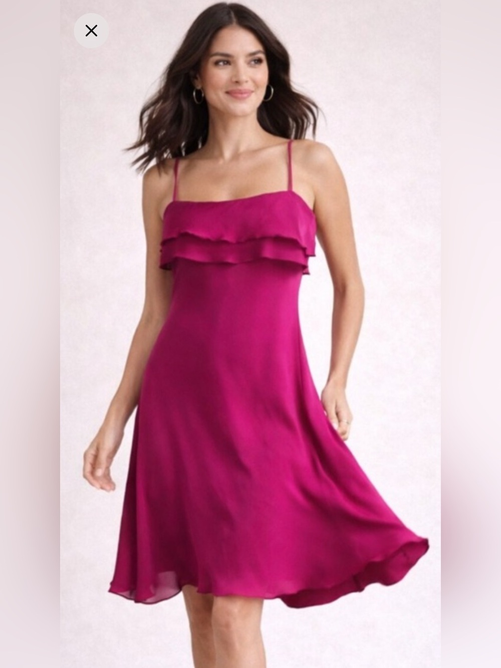 Diane Von Furstenberg Silk Spaghetti Strap Dress